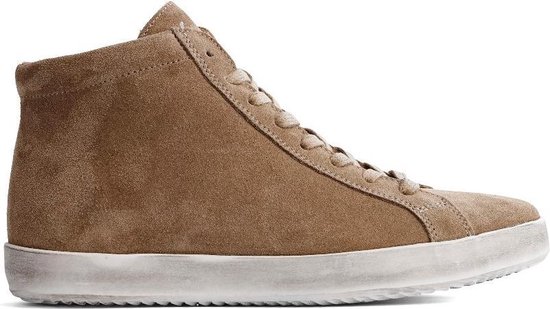 NoGRZ S.Morgan - Halfhoge suede leren dames schoenen - Lichtbruin - Maat 40  | Bestel nu!