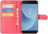 Samsung Galaxy J5 (2017) Portemonnee Hoesje met Standaard Rood