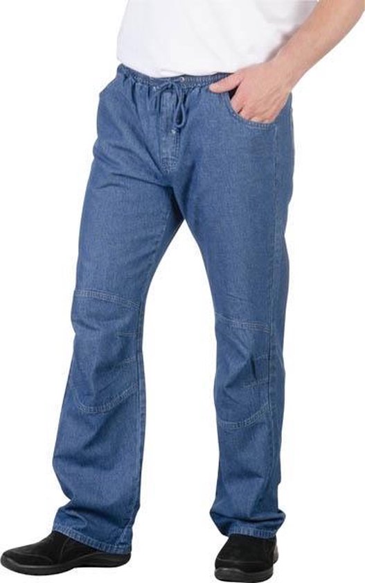 Comfortabele herenbroek blauw met 2 achterzakken maat 36 | bol.com
