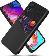 Samsung Galaxy A70 Back Cover met Kaarthouder Zwart