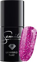 Semilac | Gel Nagellak | 501 Amazing Amethyst | Gel Polish | 7 ml |Paars Glitter