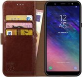 Rosso Element Samsung Galaxy A6 Plus Hoesje Book Cover Bruin