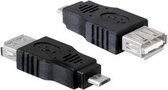 Micro USB OTG Adapter om diverse USB apparaten zoals bijvoorbeeld USB-stick, Flashdrive, keyboard en muis aan te sluiten op smartphone of tablet zoals Samsung Galaxy S2, S3, S4, S5