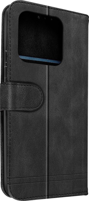 thumbnail: TEYYOS Lederen Hoesje Voor Xiaomi 13 - Fliphoes Met Kaartvakken & Magnetische Sluiting | Zwart