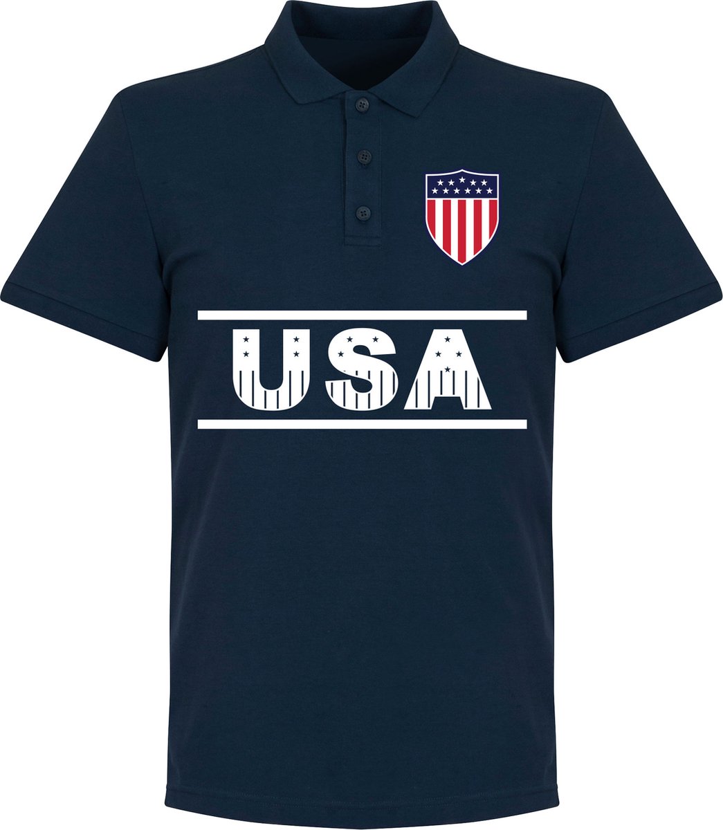 Verenigde Staten Team Polo - Navy - 4XL
