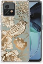 TPU Case geschikt voor Motorola Moto G72 Vintage Bird Flowers