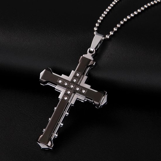 Pendentif croix homme luxe