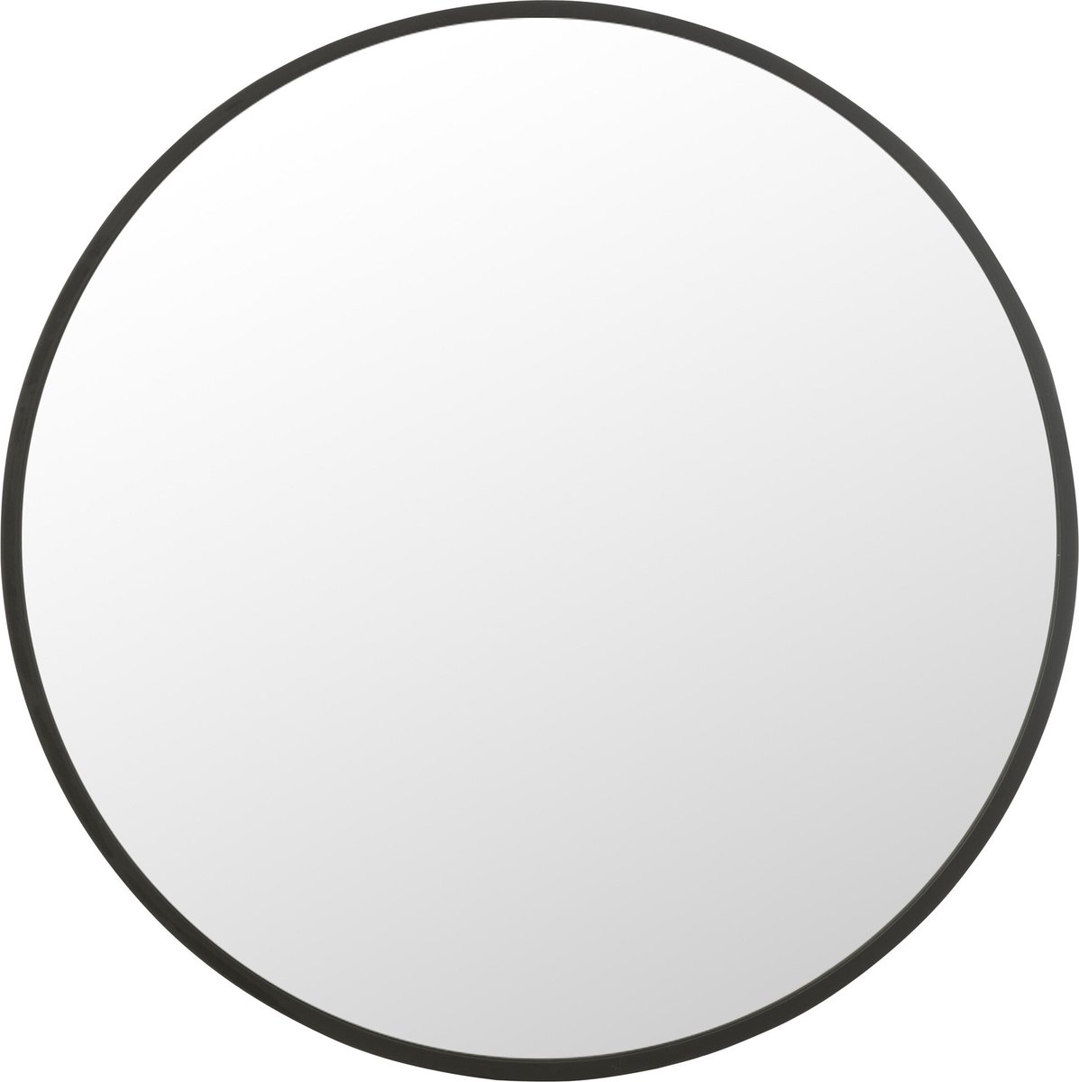 J-Line spiegel Rond - metaal - zwart - extra large - Ø 110 cm