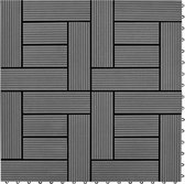 Bol.com Terrastegels 11 stuks 30 x 30 cm WPC 1 m2 (grijs) aanbieding