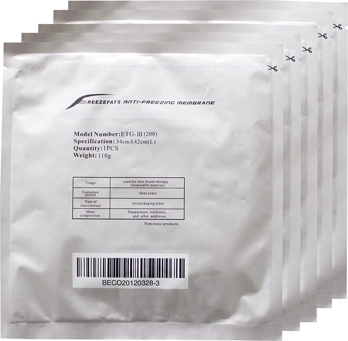 Goedkoopste Cryopad Membraan L 34x42 | 10 stuks Antivriesmembraan voor cryolipolyse behandelingen