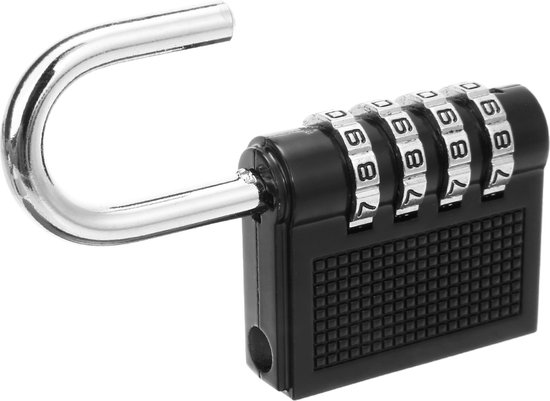 Koffer Sloten Combinatie Cijfer Hangslot Zwart 3-cijferig kofferslot Reisbeveiligingshangslot Travel Lock Nummerslot Minicodeslot voor douane koffers tas lockers geval gym rugzak 4 stukken
