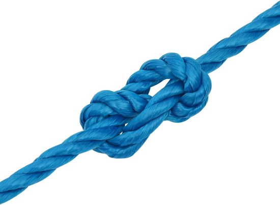 vidaXL Werktouw 16 mm 25 m polyester zwart