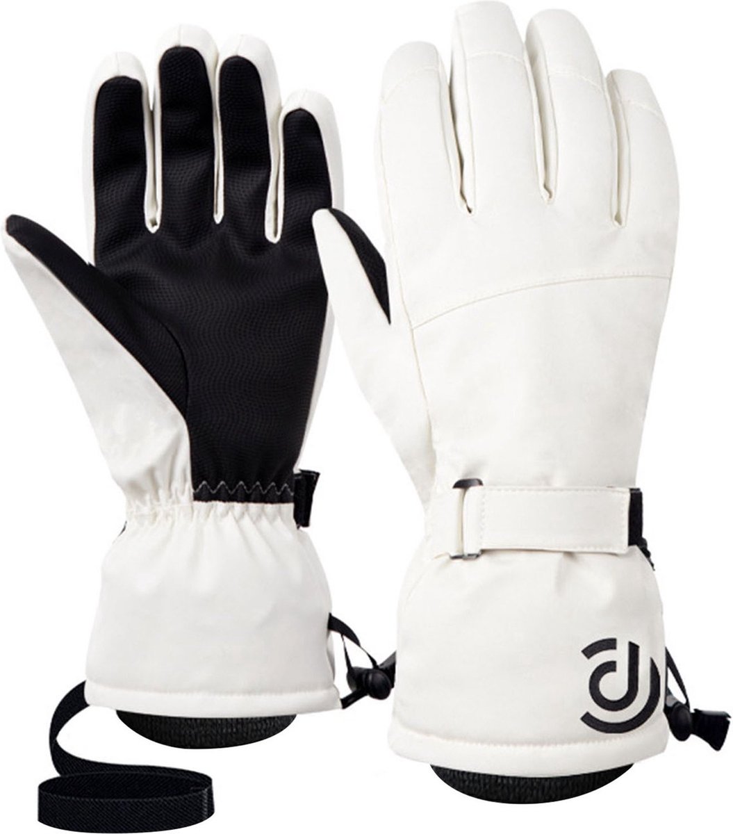 Ski handschoenen - Wit - Maat XL