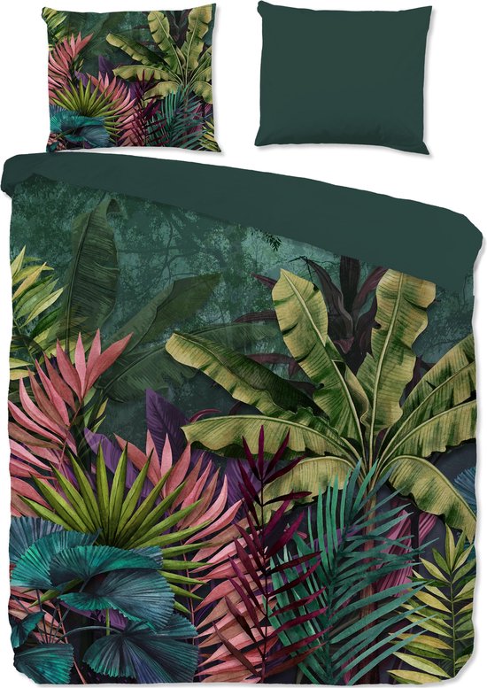 Snoozing Tropical Birds - Flannel - Duvet cover - Lits-jumeaux -260x200