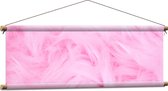 Textielposter - Roze Veren - 90x30 cm Foto op Textiel