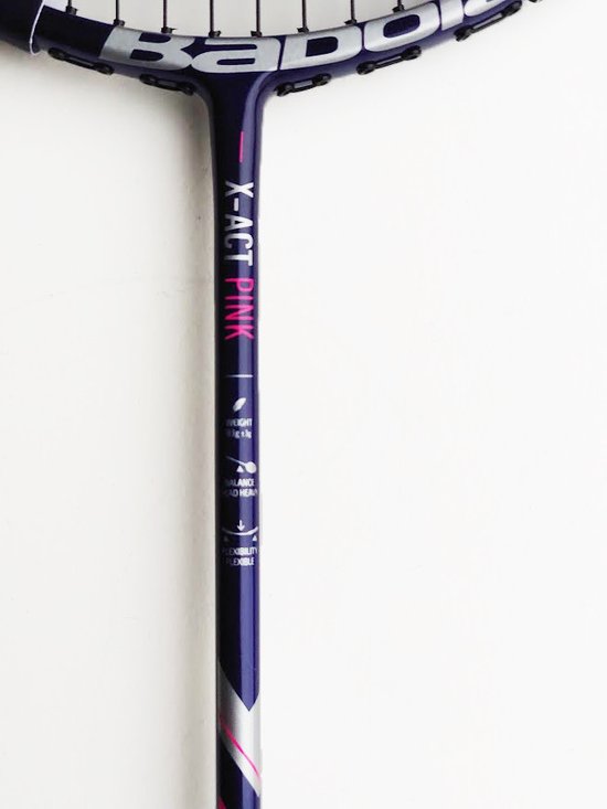Babolat X-act badmintonracket - donkerblauw/roze |