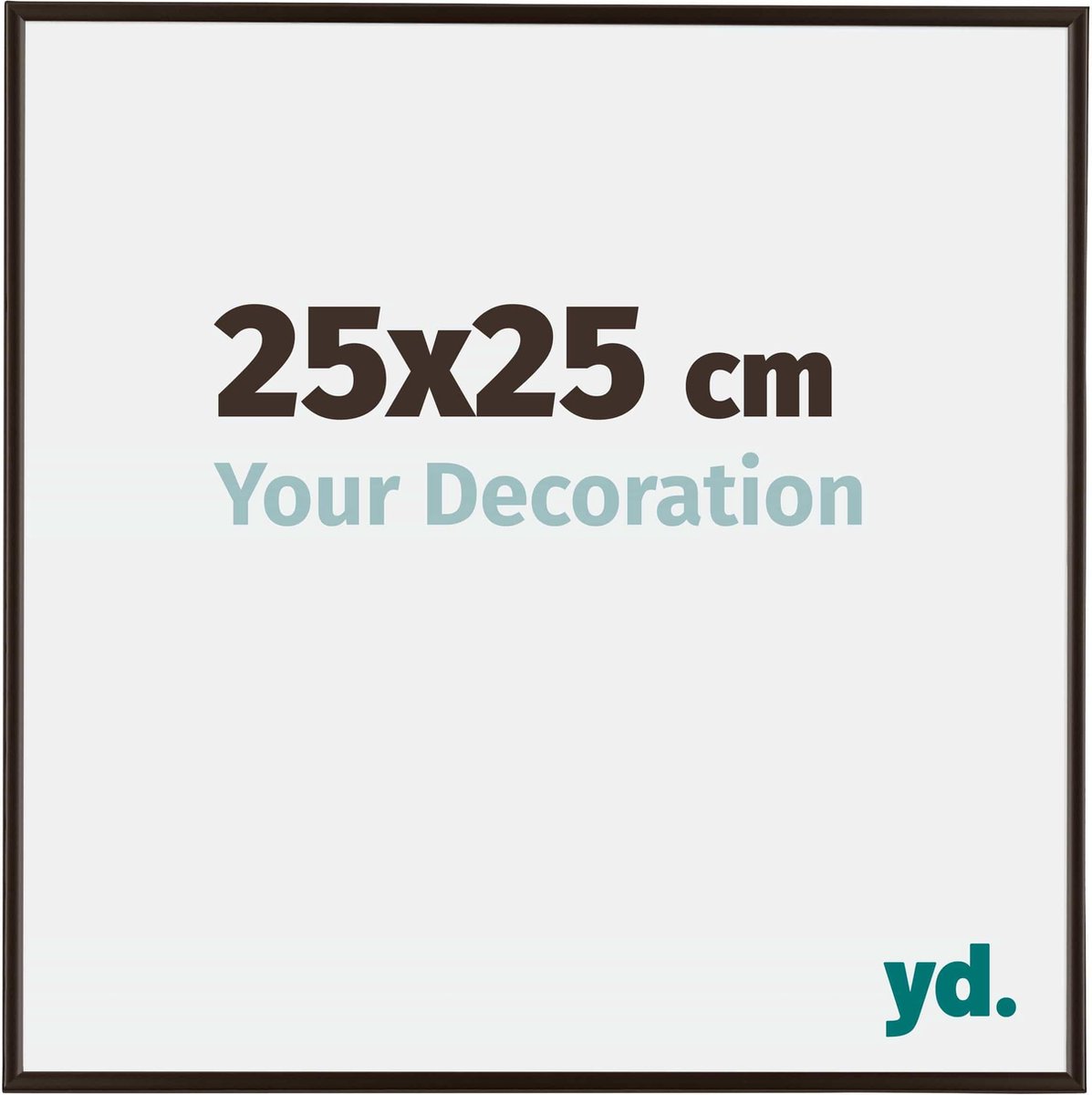 yd. Your Decoration - Fotolijst 25x25 cm - Kunststof - Antraciet - Evry