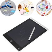 Bol.com LCD Tekentablet Kinderen- "Wit" 12 inch(Dunner frame vloeiender schrijven) -ultradun en draagbaar- Kleurenscherm - lcd s... aanbieding
