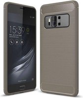 Geborstelde TPU Cover - Asus Zenfone AR ZS571KL - Grijs