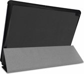 Tablet hoes geschikt voor Tablet hoes geschikt voor Lenovo Tab E10 hoes (TB-X104f) - Tri-Fold Book Case - Zwart
