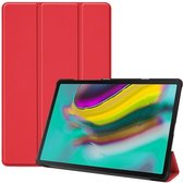 Samsung Galaxy Tab S5e hoes - Tri-Fold Book Case - Rood