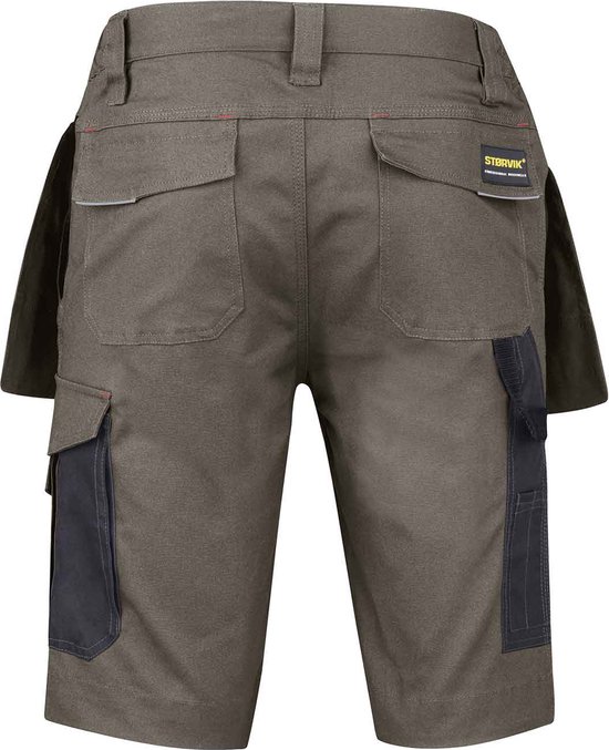 STØRVIK Thijs Stretch Short Work Trousers Men - Short de travail - Taille XS - Taupe