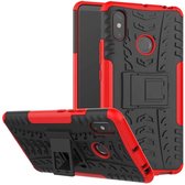 Schokbestendige Back Cover - Hoesje geschikt voor Xiaomi Mi Max 3 - Rood
