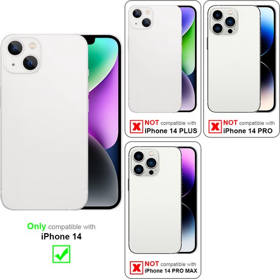 Coque Cadorabo pour Apple iPhone 14 - Design Crane & Fleurs No 9 - Pochette de protection avec fermeture magnétique, fonction stand et poche pour cartes