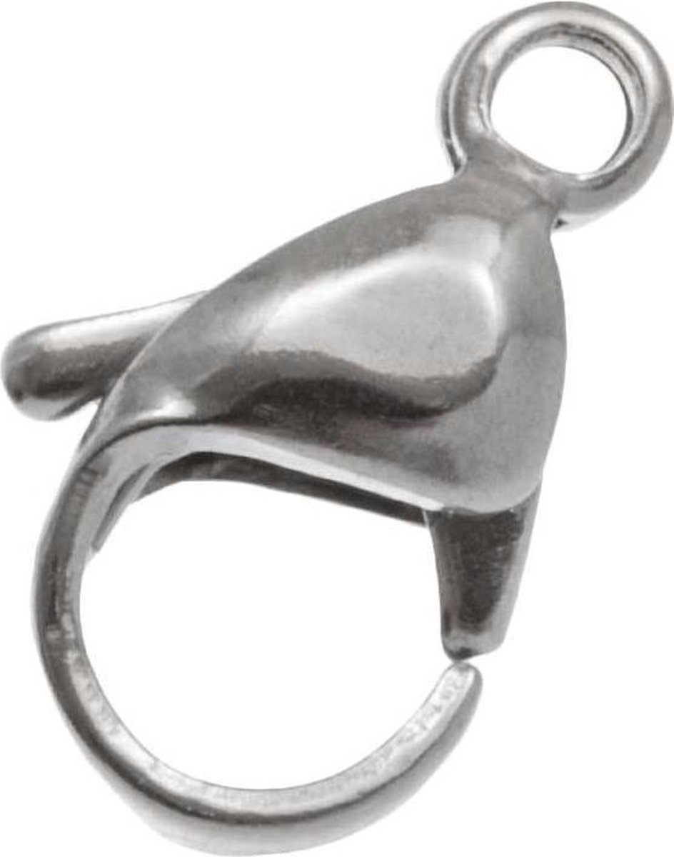 NaturSchatulle Karabijnsluitingen – 10 Mm, Verzilverd – 10 Stuks – Voor Sieraden Maken, Kettingen En Armbanden