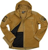 101 INC - Heavy duty fleece vest with hoodie (kleur: Coyote / maat: M)