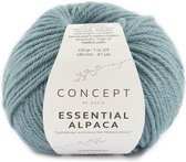 100 % natuurlijk Katia Essential Alpaca Garen Appelblauwzeegroen Kleurnr. 87 - alpaca wol - breigaren - breien - haken - sjaal breien - muts breien - debardeur breien - super zacht - garen - breiwol
