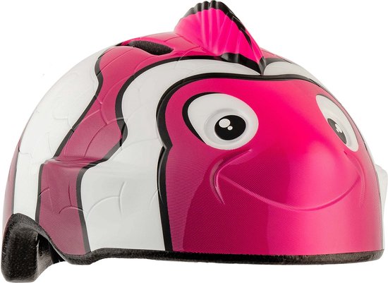 Crazy Safety - Kinderfietshelm - Roze Nemo Vis - S/M - 49-55 cm verstelbaar