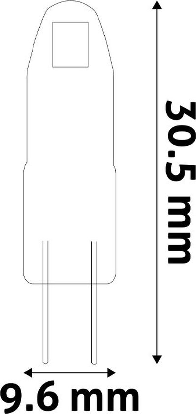 Avide® Mini Lampe LED COB G4 1.2W 4000K 100lm 12V - Blanc Wit