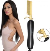 Hot Comb - Elektrische Haarkam - Stijlborstel - Stijltang - Mannen & Vrouwen - Kam – Stijlkam – Elektrische Kam – Hot Comb – Baardstijler – Baardkam – Elektrische haarborstel