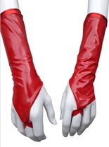 handschoenen van Datex (Mix latex en stof ) kort l xl Rood andschoenen kort S/M Rood