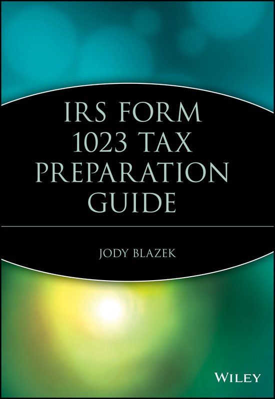 IRS Form 1023 Tax Preparation Guide - cover
