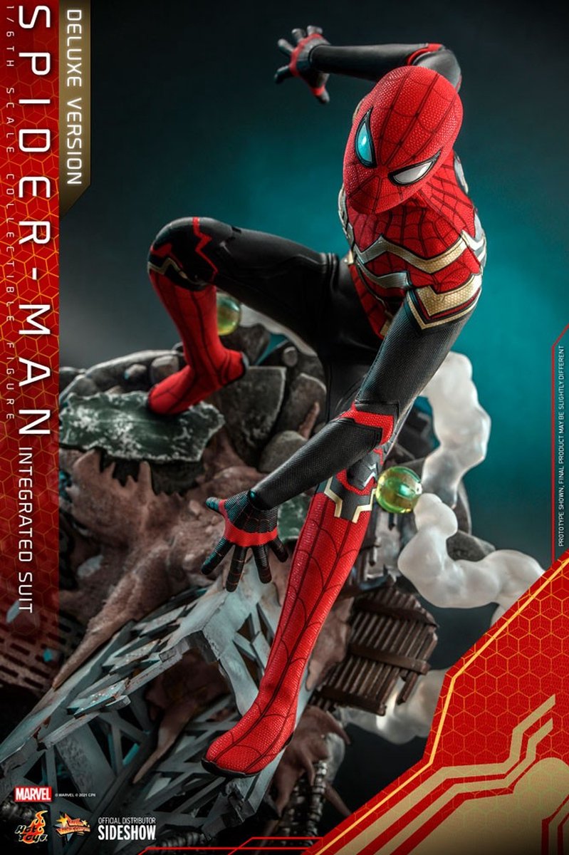 【未開封】SPIDER-MAN INTEGRATED SUIT 1/6スケール Hot Toys 1:6 Spider-Man Integrated Suit - Spider-Man: No Way Home