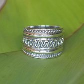 Bali style Boho zilveren ring Gili