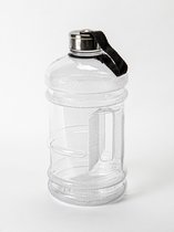 Waterfles | XXL Bidon (2.2L) | Drinkfles | Bidon | Fitness | Waterfles 2.2 Liter - Transparant