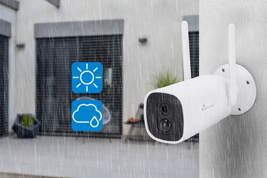 Nivian NVS-IPC-06-BAT outdoor camera - accu camera - wifi camera - beveiligingscamera - camera beveiliging draadloos wifi - 10400mah van Nivian — afbeelding 3