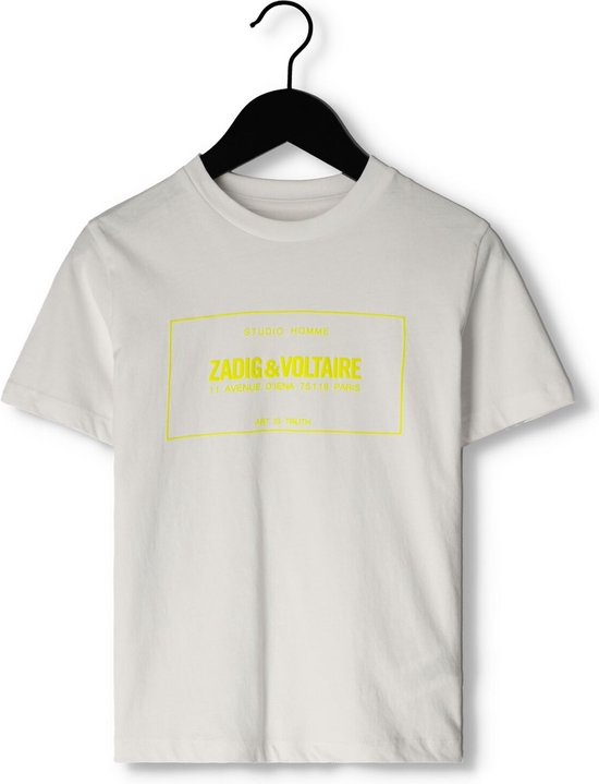 Zadig & Voltaire X25355 Polo's & T-shirts Jongens - Polo shirt - Wit - Maat 140