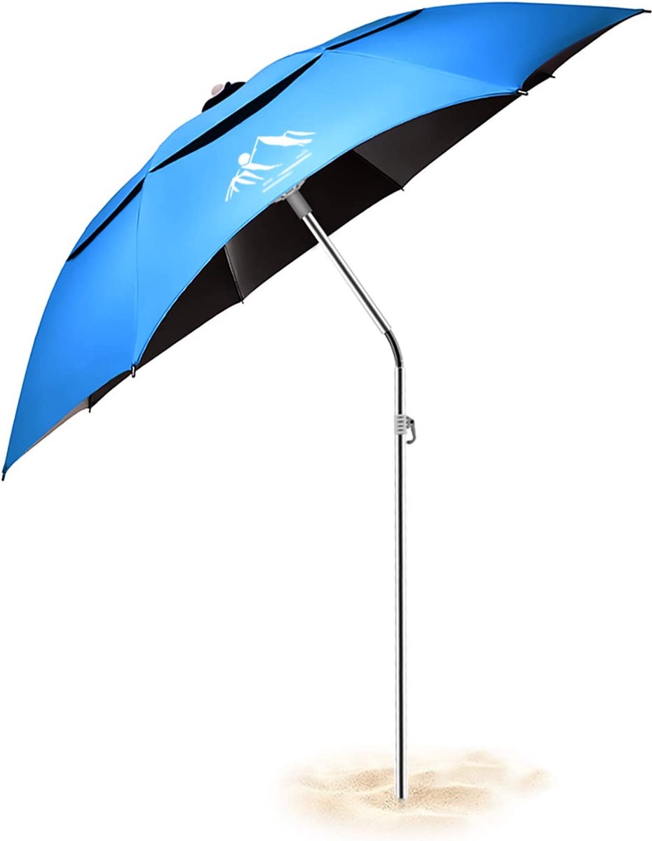 Parasol – Tuin Parasol – Stokparasol – Umbrella Garden Elegant red garden umbrella with wooden pole and canopy, perfect for outdoor relaxation.