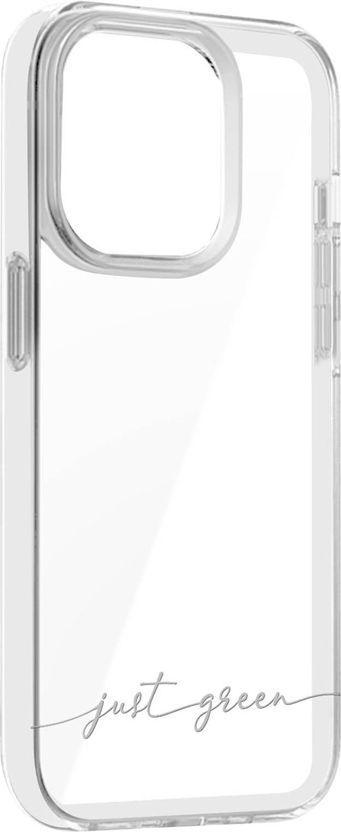 JUST GREEN, Beschermhoes Geschikt voor Apple iPhone 14 Pro Infinia recyclebaar, Transparant