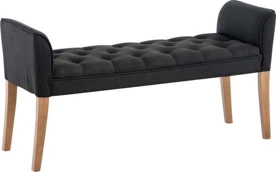 Canapé de Luxe - petit canapé - canapé lounge - Dark - 108 x 42 cm - canapé