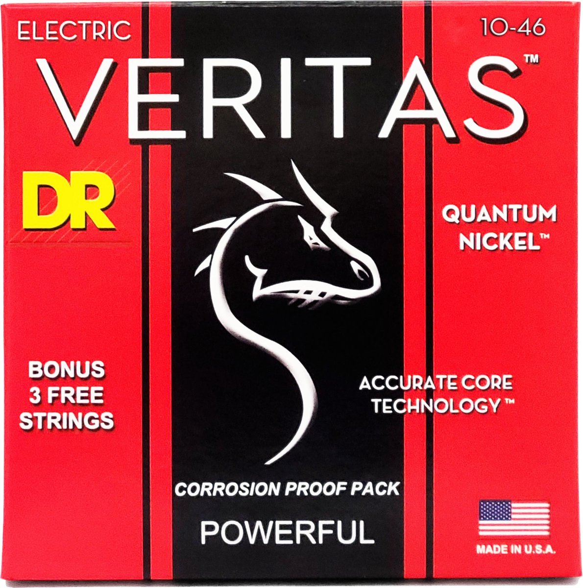 DR VTE-10 Veritas Electric Guitar Strings 10-46 Medium - Elektrische gitaarsnaren
