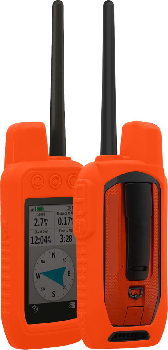 kwmobile Hoesje geschikt voor Garmin Alpha 300 / Alpha 200 - Beschermhoes voor handheld GPS - Back cover in oranje