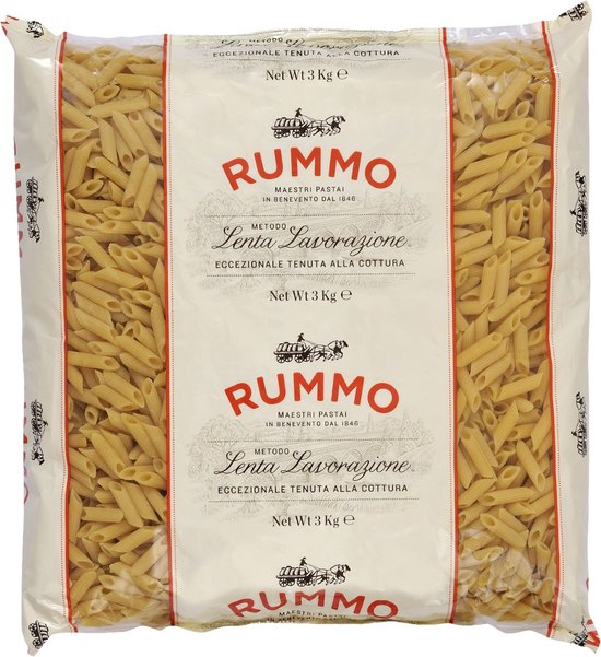 Foto: Rummo lenta lavorazione mezze penne rigate no 28 zak 3 kilo