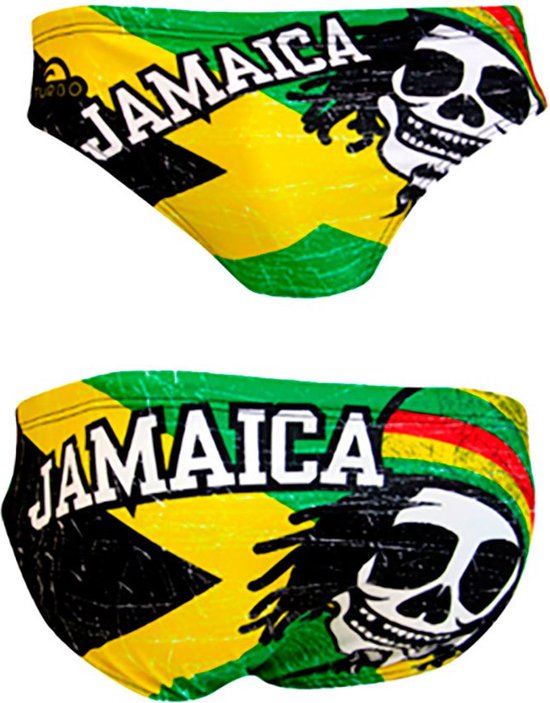 TURBO Jamaica Skull Vintage 2013 Waterpolo Zwemslip Heren - Multicolor - S