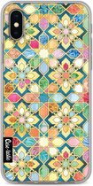 Casetastic Apple iPhone X / iPhone XS Hoesje - Softcover Hoesje met Design - Gilded Moroccan Mosaic Tiles Print