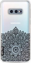 Casetastic Samsung Galaxy S10e Hoesje - Softcover Hoesje met Design - Floral Mandala Print